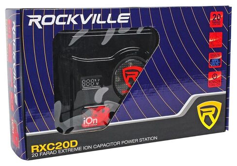 Rockville RXC2D 2 Farad Stiffening Power Capacitor with LED Digital Volt Meter in Saudi Arabia