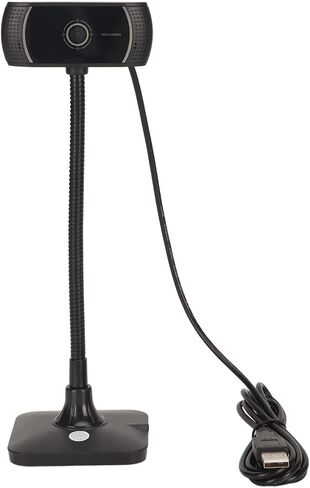 720P HD Webcam with Built in Microphone 60 Degree Wide Angle 360 Degree Rotation Web Camera for Video Calls Online Courses Live Streaming in Saudi Arabia