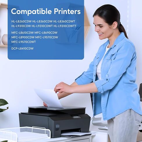 Compatible Toner Cartridge Replacement for Brother TN433BK TN433 TN431BK TN-433 TN436BK for HL-L8260CDW HL-L8360CDW MFC-L8900CDW MFC-L8610CDW MFC-L8690CDW Printer (Black, 2Pack) in Kuwait