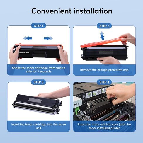 Compatible Toner Cartridge Replacement for Brother TN433BK TN433 TN431BK TN-433 TN436BK for HL-L8260CDW HL-L8360CDW MFC-L8900CDW MFC-L8610CDW MFC-L8690CDW Printer (Black, 2Pack) in Kuwait