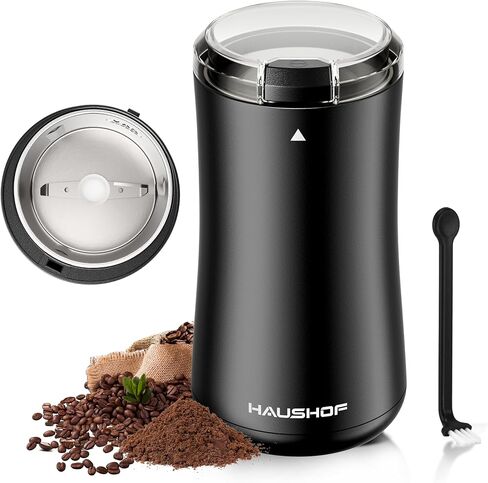 HAUSHOF Coffee Grinder Electric, One Touch Coffee Bean and Spice Grinder in Saudi Arabia