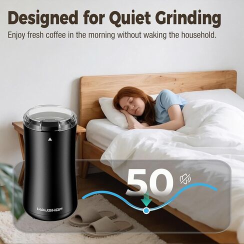 HAUSHOF Coffee Grinder Electric, One Touch Coffee Bean and Spice Grinder in Saudi Arabia