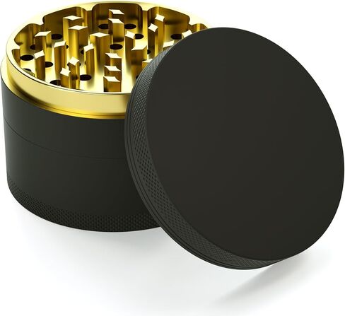 Kitchen Grinder Spice Grater 3.0 Inch Aluminum(Black) in Kuwait