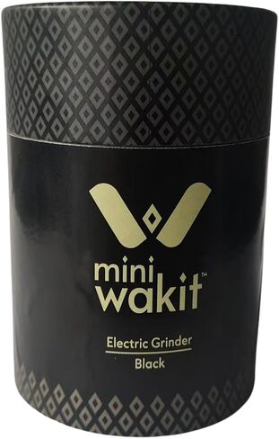 Mini Wakit Grinder (Black) – Rechargeable Electric Herb Grinder with Patented Ball & Chain Technology for Effortless Grinding – Compact, Easy-to-Use, Ideal for Kitchen, Herbs, and Spices in Kuwait
