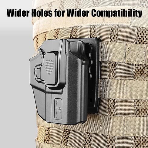 GUN & FLOWER 3-Inch Molle Adapter Clip for Holsters, Mag Pouches, Taser x7/X26P Cases, Vests & Backpacks – Mounting Hardware Included in Kuwait