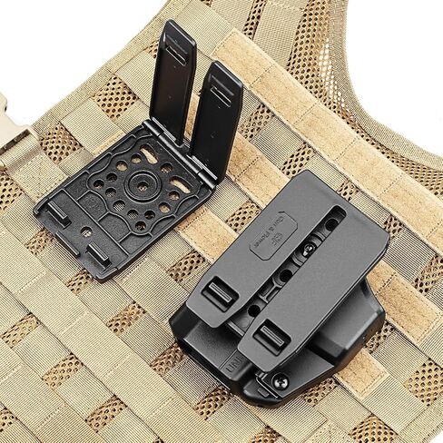 GUN & FLOWER 3-Inch Molle Adapter Clip for Holsters, Mag Pouches, Taser x7/X26P Cases, Vests & Backpacks – Mounting Hardware Included in Kuwait