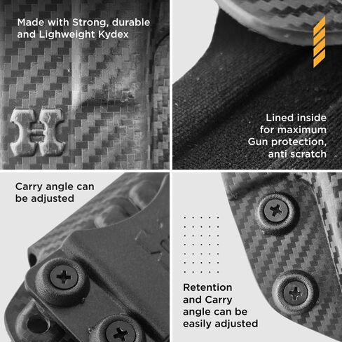 Houston Gun Holsters IWB Kydex Holster and Maximum, Carbon Fiber in Kuwait