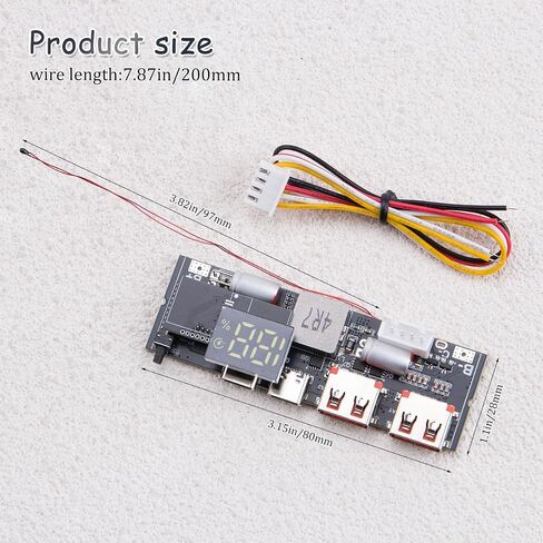 ZORZA 1Pcs PD 65W Two-Way Fast Charge Power Bank Module Circuit Board with Equalizer Cable QC3.0 3S Compatible Comprehensive Safety Protections Low Ripple Output in Kuwait