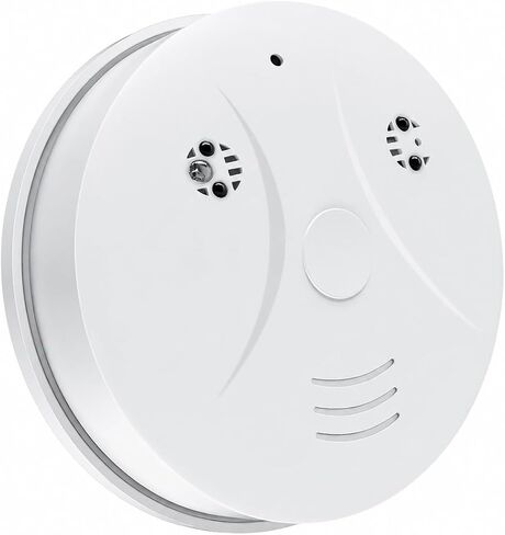 Security Camera Smoke Detector Camera 1080P WiFi Indoor Hidden with Night Vision Motion Detection Real-Time for Home Office Safety in Kuwait