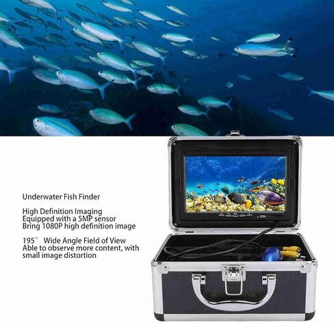 Tbest Underwater Fishing Camera HD Screen 5MP 195 Degree Wide Angle Lens 20m Cable in Kuwait