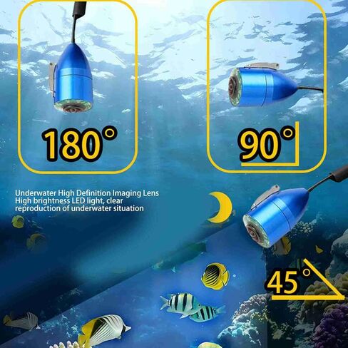 Tbest Underwater Fishing Camera HD Screen 5MP 195 Degree Wide Angle Lens 20m Cable in Kuwait