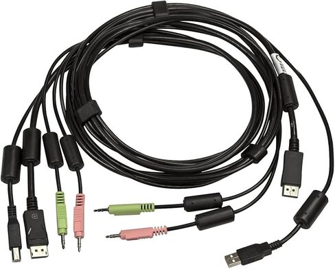 Avocent Vertiv KVM Cable Assembly, Keyboard, Mouse, and Video Cable with Audio, DisplayPort, USB for Vertiv SwitchView SV340D (CBL0124) in Kuwait