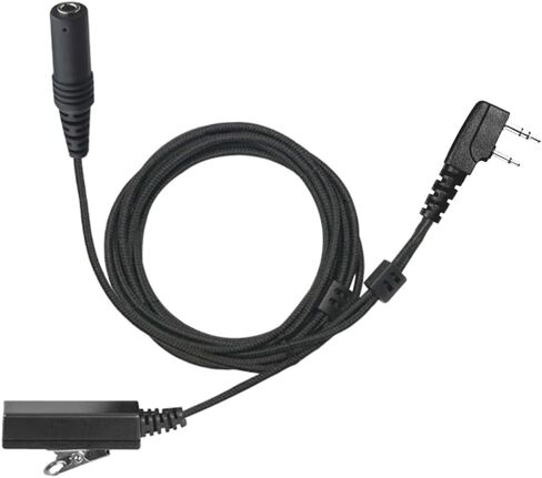 SHEEPDOG MICROPHONES 2-Wire Police Surveillance PTT Microphone, Compatible with Kenwood 2-Pin Radios (3.5F+2W-K) in Kuwait