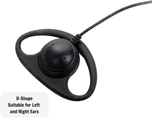 D-Shape Earpiece Headset with Mic PTT Walkie Talkie Two-Way Radio (20packs) in Saudi Arabia