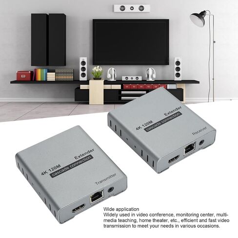 4K HDMI Over Ethernet CAT5e Cat6 Extender,120M Over Cat5e Cat6 (3) in Kuwait