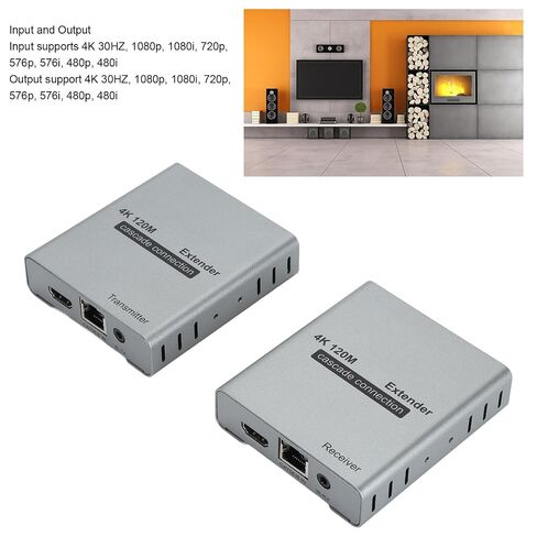 4K HDMI Over Ethernet CAT5e Cat6 Extender,120M Over Cat5e Cat6 (3) in Kuwait