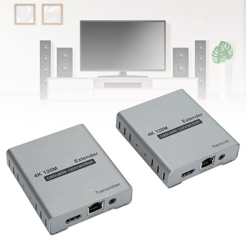 4K HDMI Over Ethernet CAT5e Cat6 Extender,120M Over Cat5e Cat6 (3) in Kuwait