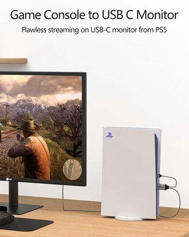HDMI to USB-C Adapter Cable 6.6FT 4K60Hz for AR Glasses & Displays in Kuwait