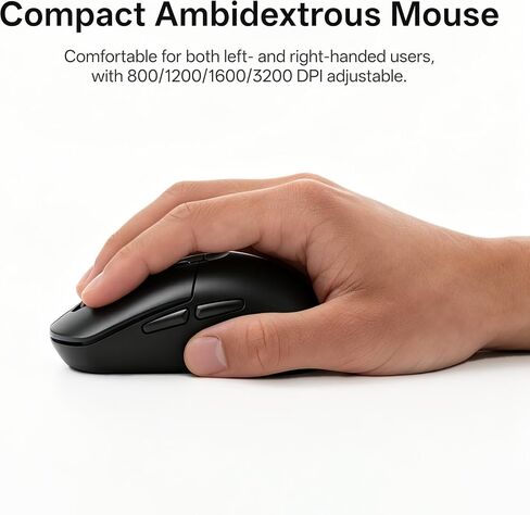 ZODE KM270S Wireless Keyboard and Mouse Combo for Windows, 2.4GHz Wireless, Compact Mouse, 9 Multimedia and Shortcut Keys, 1-Year Battery Life, for PC, Laptop - Black in Saudi Arabia