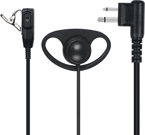 Earpiece for Motorola Radios, 2 Pin D Shape Headset with Mic PTT, 2 Pack in Saudi Arabia