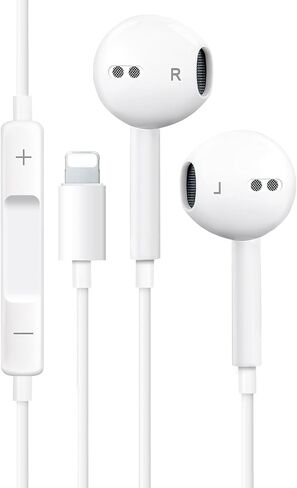 IPhone Wired Earbuds with Microphone and Volume Control, in-Ear Headphones in Saudi Arabia