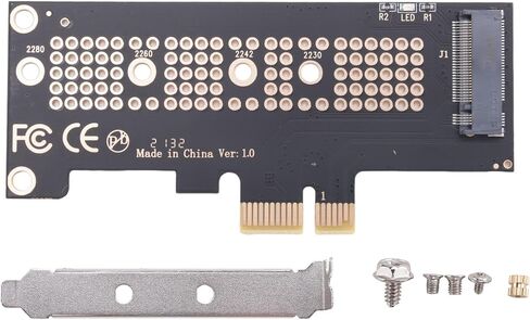 NVMe M.2 NGFF to PCIe X1 Adapter Card, 2230/2242/2260/2280 Ready in Kuwait