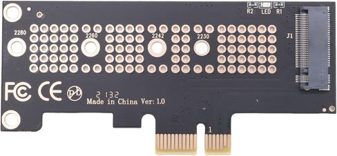 NVMe M.2 NGFF to PCIe X1 Adapter Card, 2230/2242/2260/2280 Ready in Kuwait