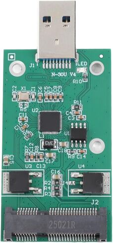 Pissente MSATA to USB 3.0 Riser Card Adapter, 3x5cm in Kuwait