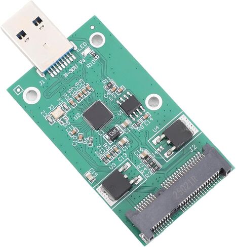 Pissente MSATA to USB 3.0 Riser Card Adapter, 3x5cm in Kuwait