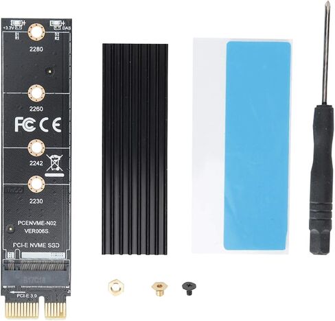 Pissente PCIe to M.2 NVME Adapter Riser Card with Cooling Fin in Kuwait