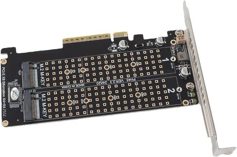 Pissente Dual M.2 NVMe SSD to PCIe X8 Adapter Card, PH45 (ph45) in Kuwait