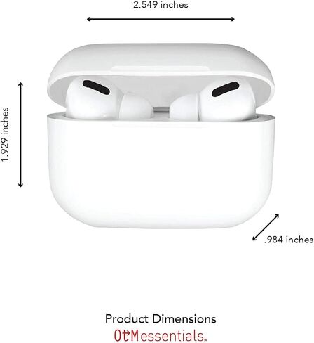 OTM Essentials Officially Licensed University of Illinois Airpods Case, Compatible with Apple AirPods 3rd Gen (TPU), Wireless Charging, Earbuds Case, Classic, White in Kuwait