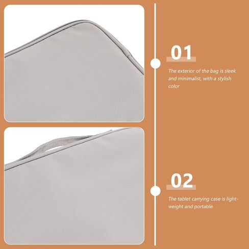 CALLARON Portable Tablet Travel Case Bag with Nylon and Polyester Material, Sleek Minimalist Tablet Organizer Sleeve for Storage and Carrying in Kuwait