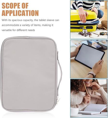Homoyoyo Tablet Carrying Case with Spacious Storage and Sleek Nylon Design Polyester Tablet Sleeve Travel Organizer Pouch for Protecting in Kuwait