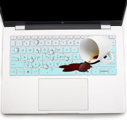 Keyboard Cover for 2026 2025 HP OmniBook 3 14"/OmniBook 3 AI 14" 14-hu 14-hy 14-hw Series 14-hu0026nr 14-hu0016nr 14-hy0017nr 14-hw0027nr 14-hw0012 (NOT FIT OmniBook 3 Next Gen AI 14-ha)-OMint in Kuwait
