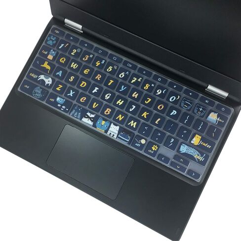 Keyboard Skin for Acer Chromebook Spin 11 311 CP311 511 512/Chromebook Premium R11 CB5-132T CB3-131/Chromebook R 13 CB5-312T/Chromebook 14 CP5-471/Chromebook 15 CB3-532 C910,Cat in Kuwait