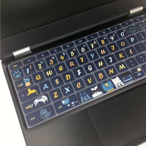 Keyboard Skin for Acer Chromebook Spin 11 311 CP311 511 512/Chromebook Premium R11 CB5-132T CB3-131/Chromebook R 13 CB5-312T/Chromebook 14 CP5-471/Chromebook 15 CB3-532 C910,Cat in Kuwait