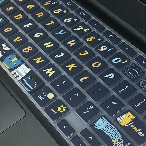 Keyboard Skin for Acer Chromebook Spin 11 311 CP311 511 512/Chromebook Premium R11 CB5-132T CB3-131/Chromebook R 13 CB5-312T/Chromebook 14 CP5-471/Chromebook 15 CB3-532 C910,Cat in Kuwait