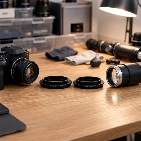 Adapter M42 Ring M48 Thread 2pcs Male to Telescope Camera in Kuwait