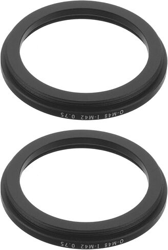 M48 Male to M42 Female Telescope Adapter Ring Black, 2pcs in Kuwait