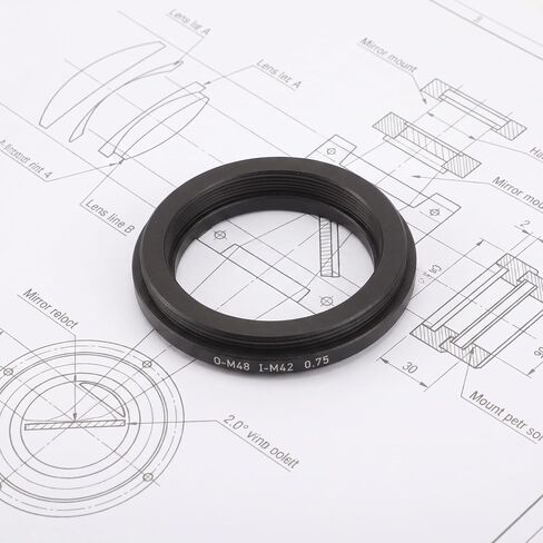 2pcs Telescope Aluminum to Female M48 Ring Adapter Male M42 Alloy in Kuwait