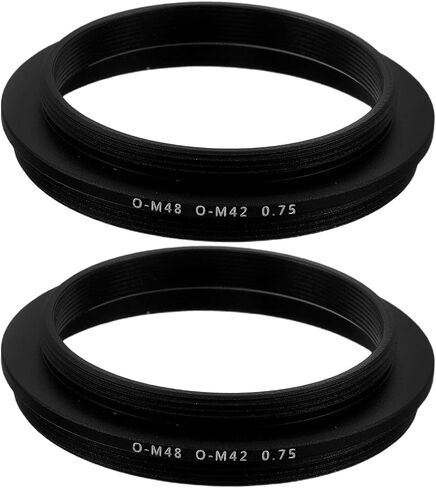 2pcs M48 to M42 Imaging Adapter Ring for Lens and Telescope in Kuwait