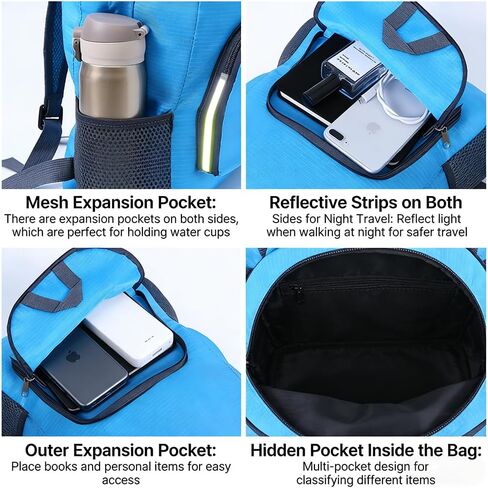Foldable Backpack, Lightweight Packable Oxford Travel Daypack in Kuwait