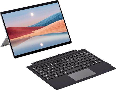 Magnetic Detachable Bluetooth Keyboard for Microsoft Surface Pro 7, 7 Colors Backlit Wireless Keyboard Cover with Multi-Touch Trackpad, Slim Surface Type Cover in Kuwait