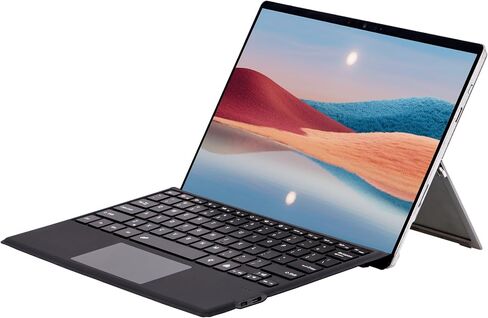 Magnetic Detachable Bluetooth Keyboard for Microsoft Surface Pro 7, 7 Colors Backlit Wireless Keyboard Cover with Multi-Touch Trackpad, Slim Surface Type Cover in Kuwait