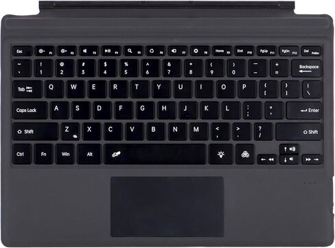 Magnetic Detachable Bluetooth Keyboard for Microsoft Surface Pro 7, 7 Colors Backlit Wireless Keyboard Cover with Multi-Touch Trackpad, Slim Surface Type Cover in Kuwait