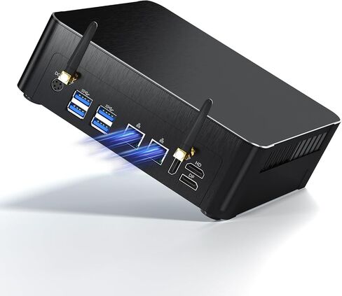 Mini PC i9, Small Desktop Computer Core i9-9880H, Upto 4.8GHz, Windows 11 Pro, 64G RAM, 2T NVME SSD, Triple Display 4K@60Hz, HDMI/DP, Dual 2.5G LAN, USB-C, WiFi 6E, BT 5.3, VESA, 4G Module in Kuwait