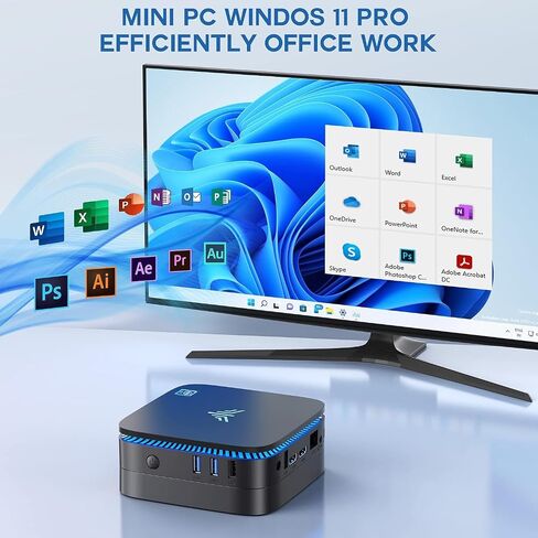 KAMRUI Mini PC N5105(up to 2.9GHz) 12GB RAM 256GB M.2 SSD Mini Computers in Kuwait