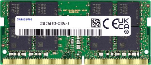 Samsung 32GB DDR4 3200MHz PC4-25600 (PC4-3200AA) CL22 SODIMM 2Rx8 Dual Rank 1.2V 260-Pin Laptop, Notebook RAM Memory in Kuwait