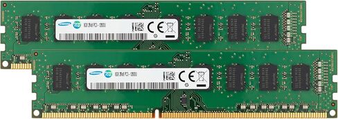 Samsung 16GB (2x8GB) DDR3 1600MHz PC3-12800 CL11 UDIMM 2Rx8 Dual Rank 1.5V Non-ECC DIMM 240-Pin Desktop PC RAM Memory in Kuwait